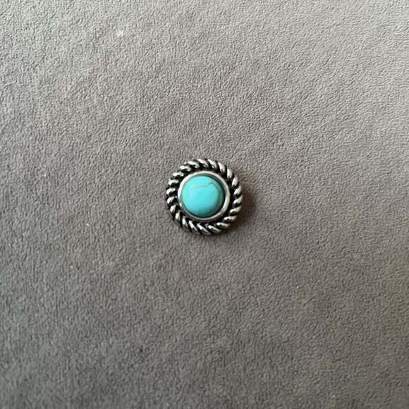 Ginger Snaps Turquoise Interchangeable Jewelry Snap Button - Picture 1 of 5